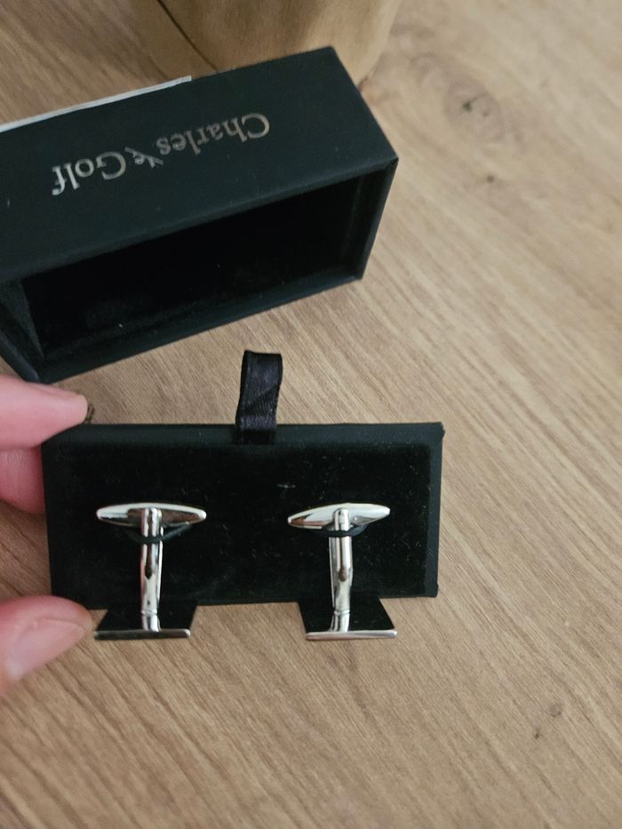 Boutons de manchette carrés - photo numéro 2