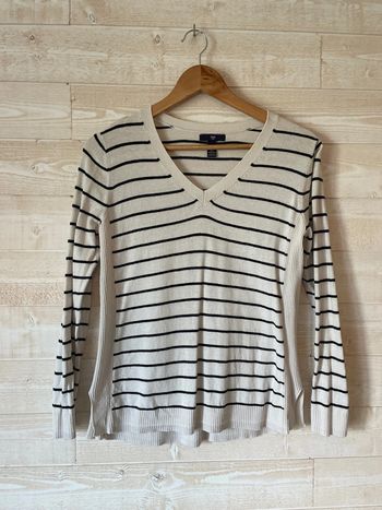 Pull fin marinière