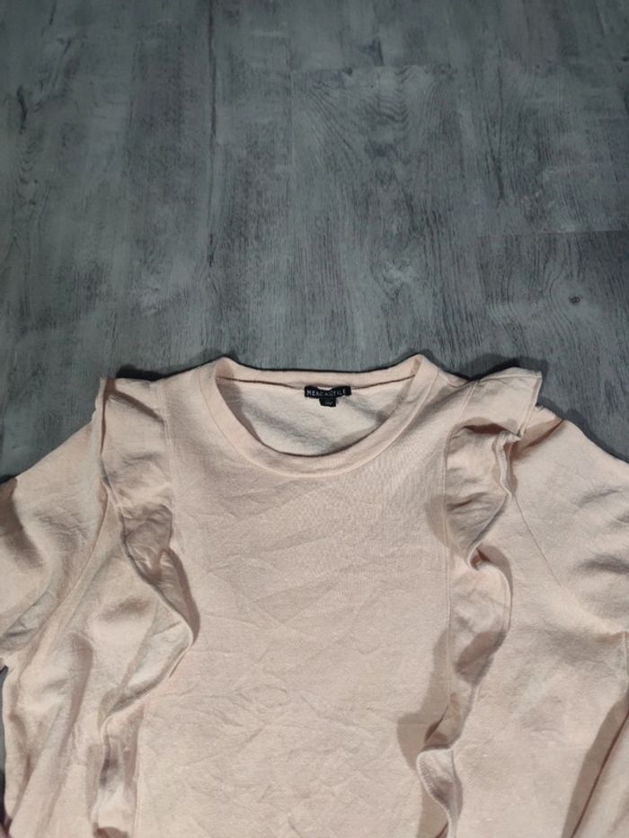Pull Crewneck Rose Clair Taille M Femme - photo numéro 2