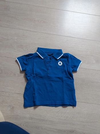 Polo bleu bébé 18 mois lulu castagnette