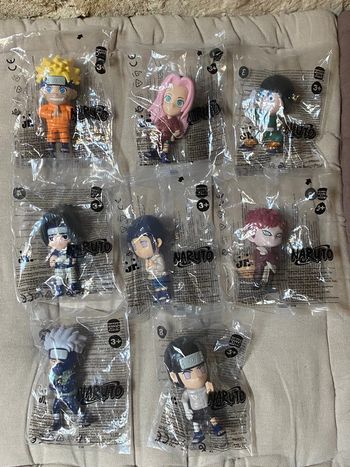 Collection complète des 8 figurines Naruto Burger king 2025, neuve