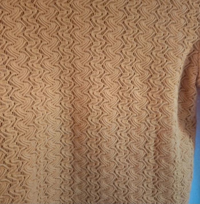 Pull ajouré Zara moutarde – Taille S – Très bon état - photo numéro 2