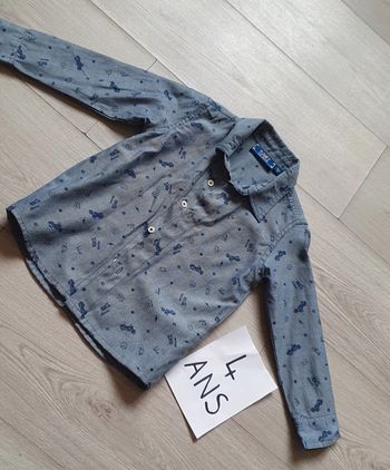 Chemise manches longues 4ans garçon