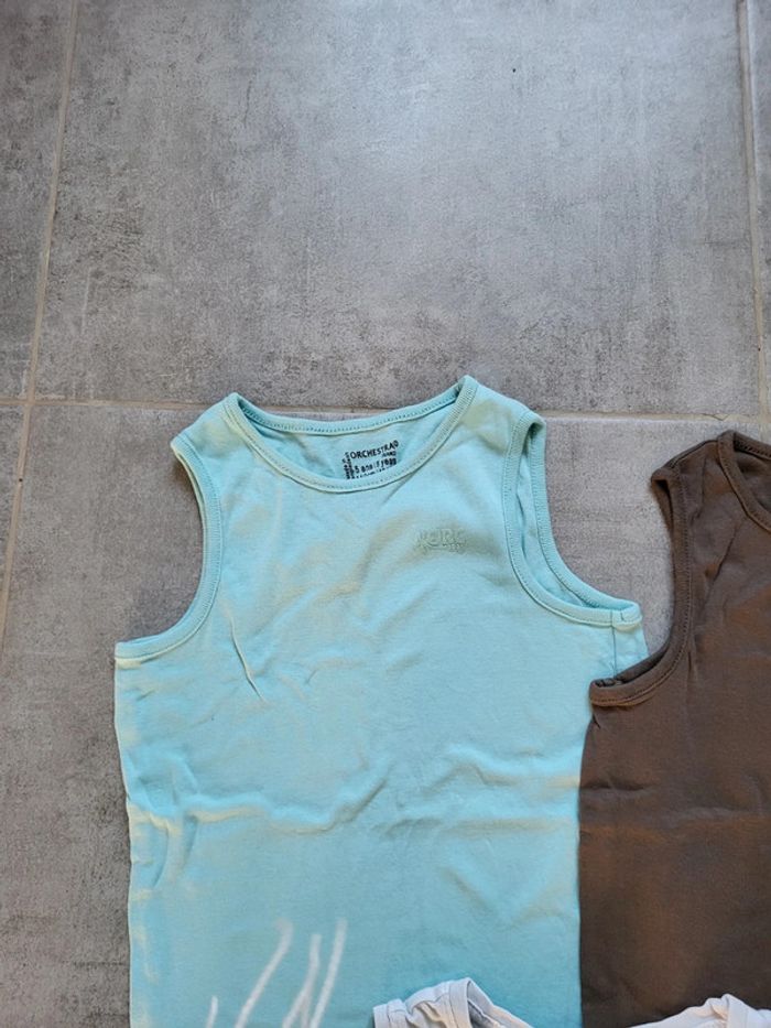 Lot 3 t-shirts sans manches  garcon orchestra 5 ans - photo numéro 2