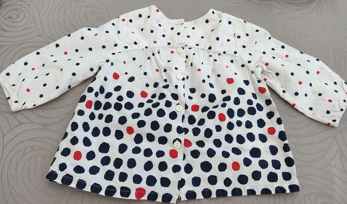 Lot de 4 blouses manches longues 6 mois - photo numéro 4