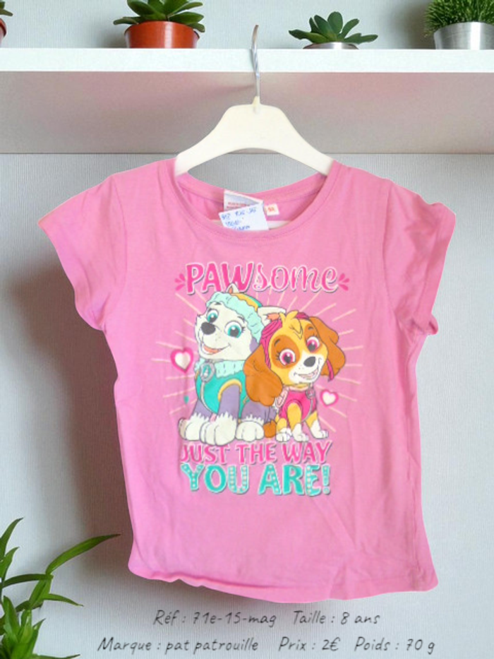 T-shirt 8 ans Pat patrouille (71e-15-mag)