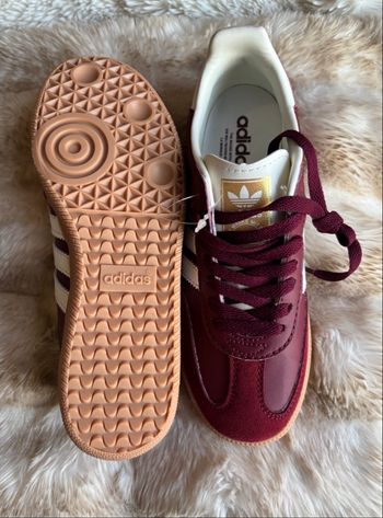 Adidas samba bordeaux crème 