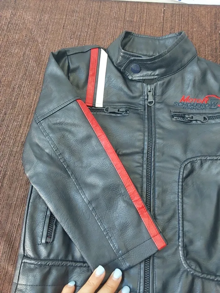 Manteau ”moto” garçon - photo numéro 4