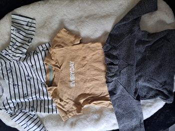 Lot de pull et t-shirt manche longue