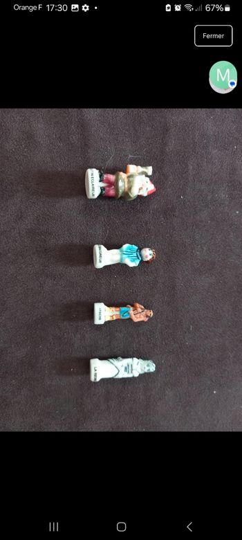 Lot 4 fèves - Personnages