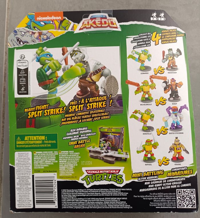 Coffret Tortues Ninja Leonardo vs Rocksteady - Akedo - Armes uniques
- photo numéro 7