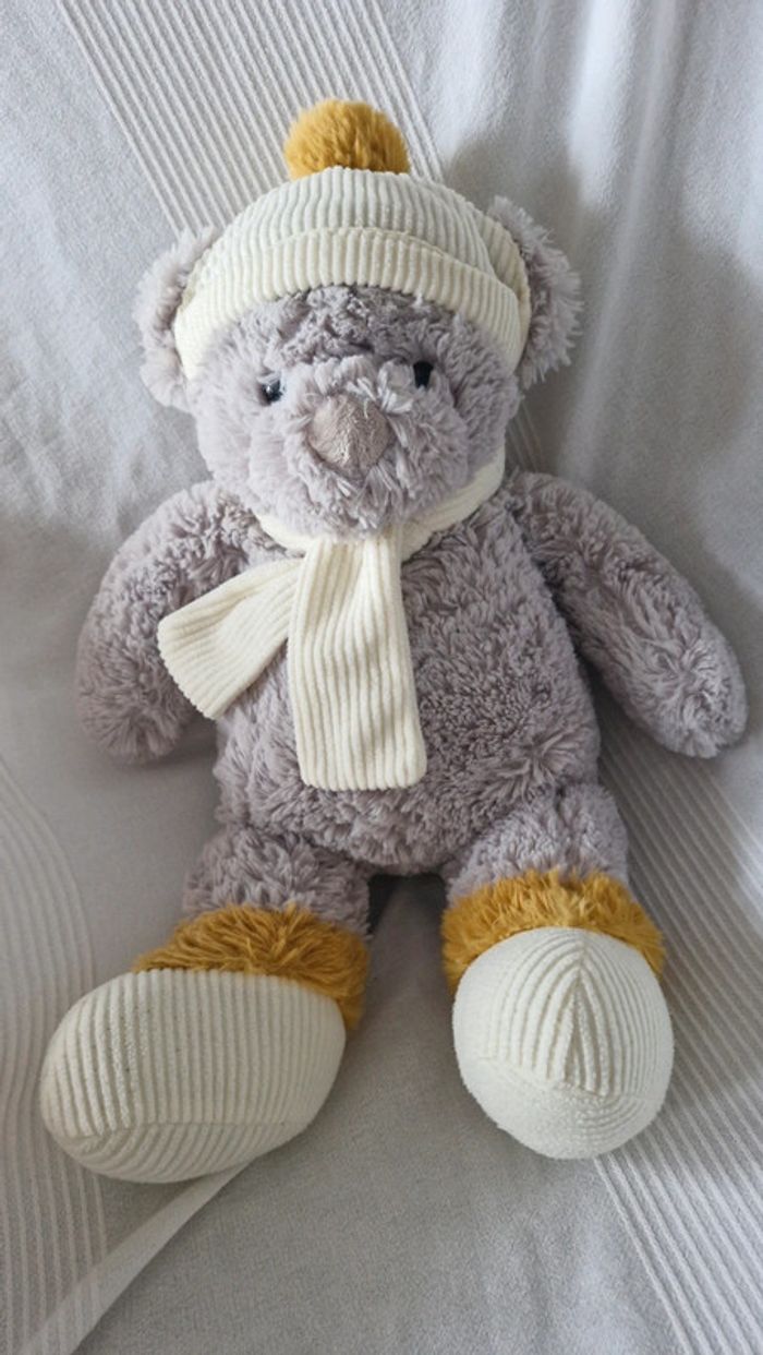 Ourson avec bonnet et écharpe atmosphera Kids