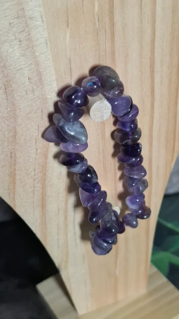 Ensemble collier bracelet véritable améthyste - photo numéro 7