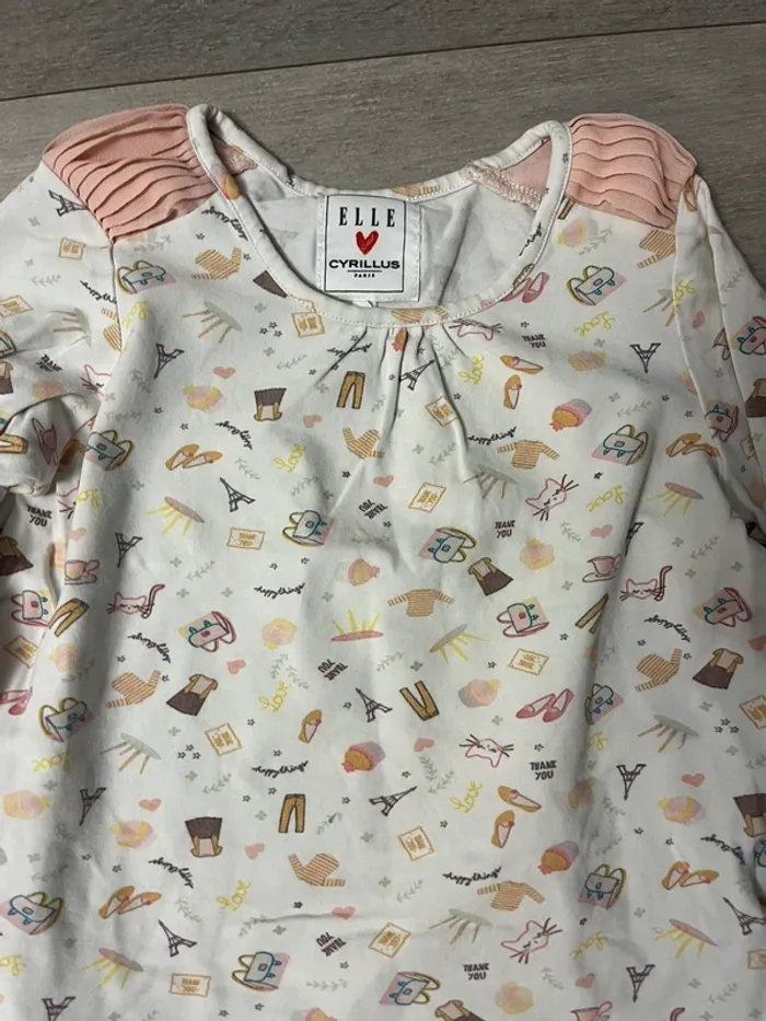 Ensemble fille 3 pièce salopette pull cyrillus h&m et repetto 6 ans - photo numéro 4