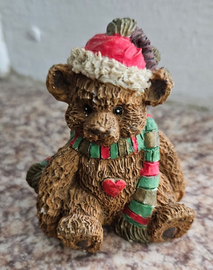 Bibelot ours tenue de Noël - photo numéro 9