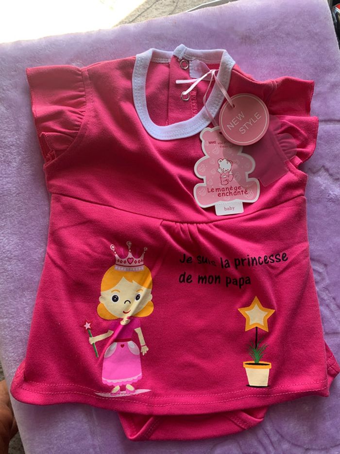 Bodie jupette fille, coton, cadeau, naissance - photo numéro 2