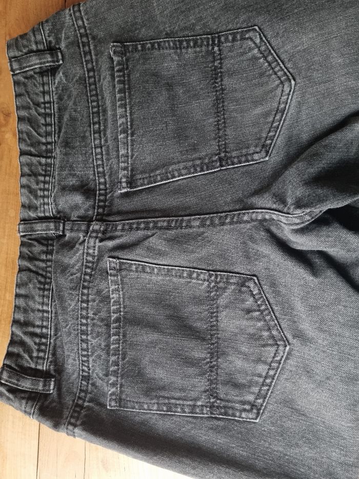 JEANS délavé noir XS regular fit