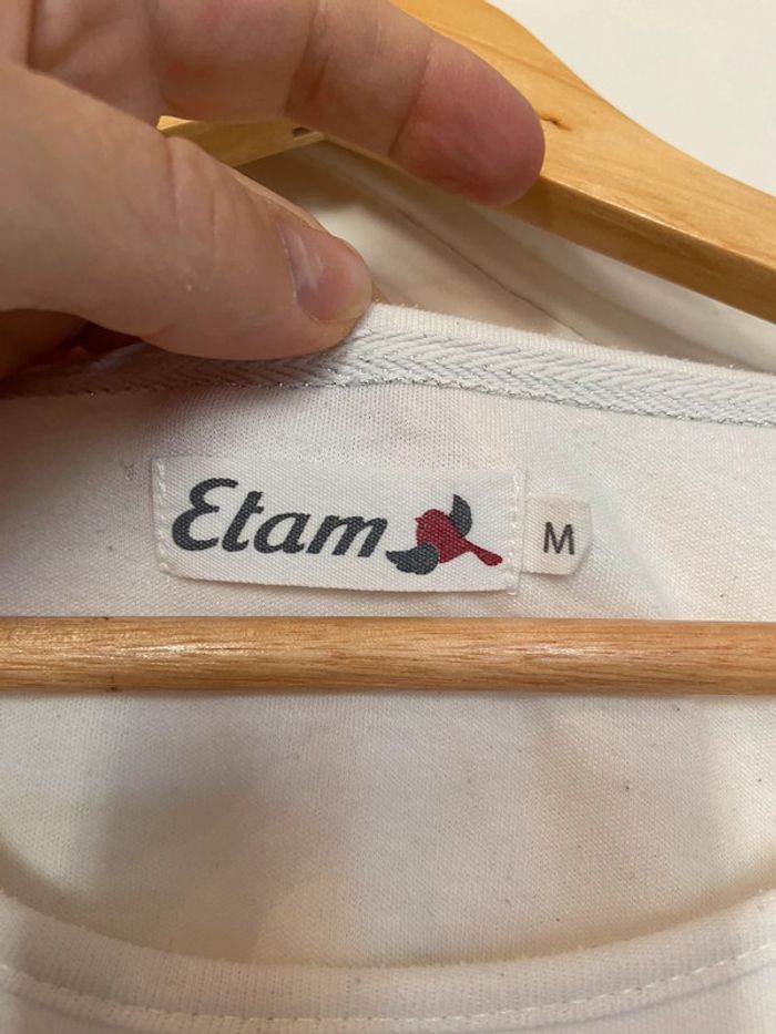 Lot de deux hauts de pyjama rennes Etam et Tex taille M - photo numéro 5