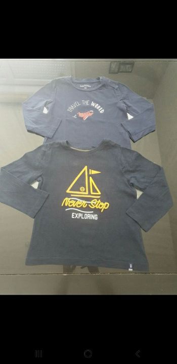 Lot de 2 t-shirts ML garçon 👦
