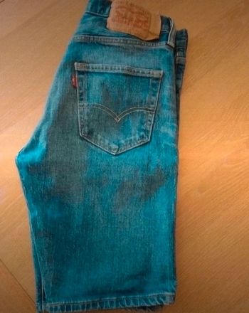 🎈Bermuda jean homme Levi's 501 bleu clair w28 taille 38 🎈