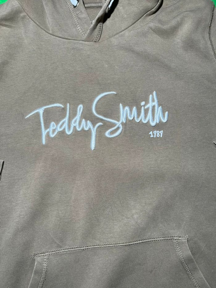 Sweat à capuche Teddy Smith S-Evry Hoody JR Châtain - photo numéro 2