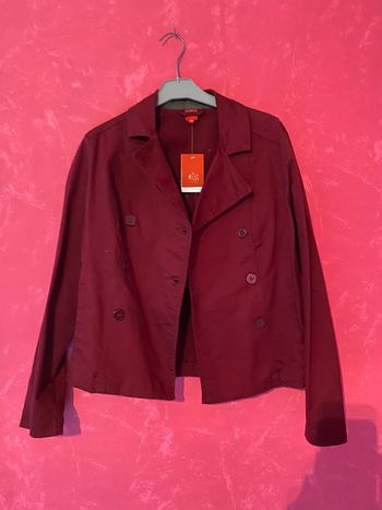 Veste trench bordeaux miss captain en 38