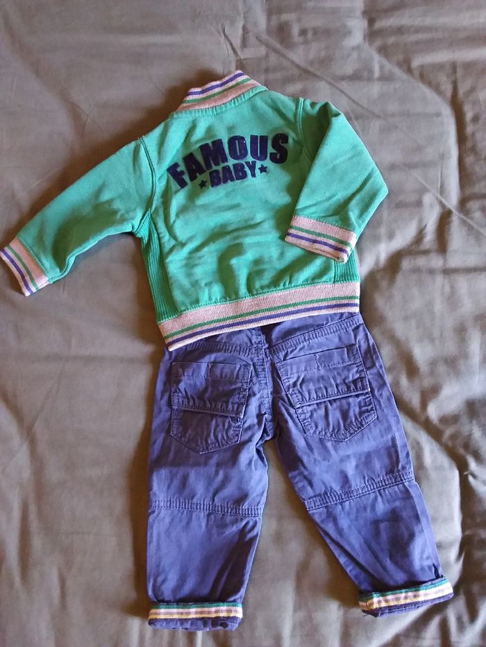 Lot garçon composé de 3 ensembles taille 9 mois hiver - photo numéro 3