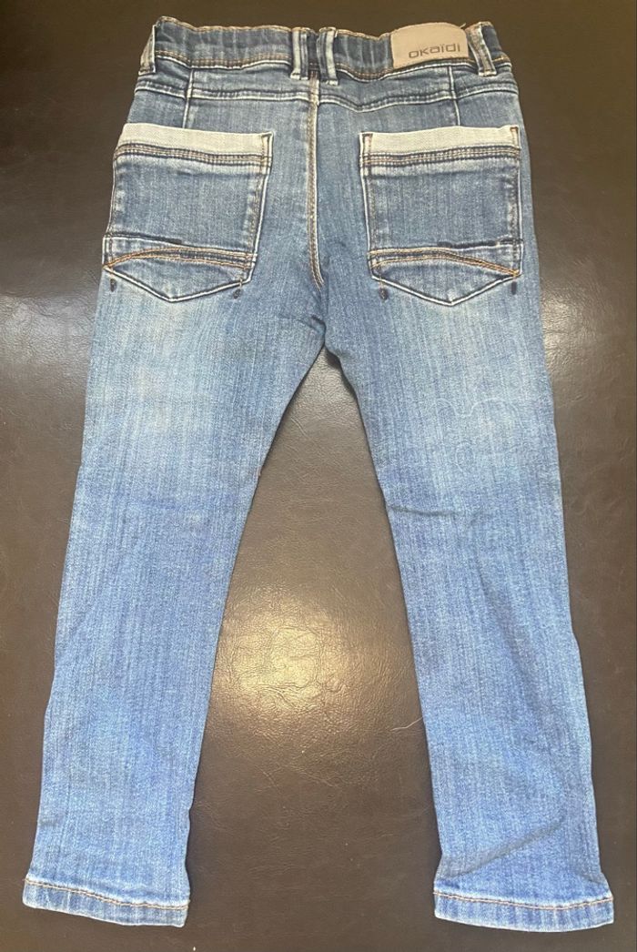 Jean bleu »Okaïdi »skinny - photo numéro 2