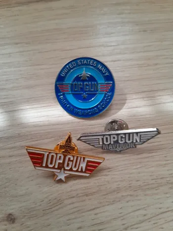 Lot de 3 pin's Top Gun Maverick