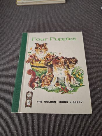 LIVRE ANGLAIS Vintage Four puppies