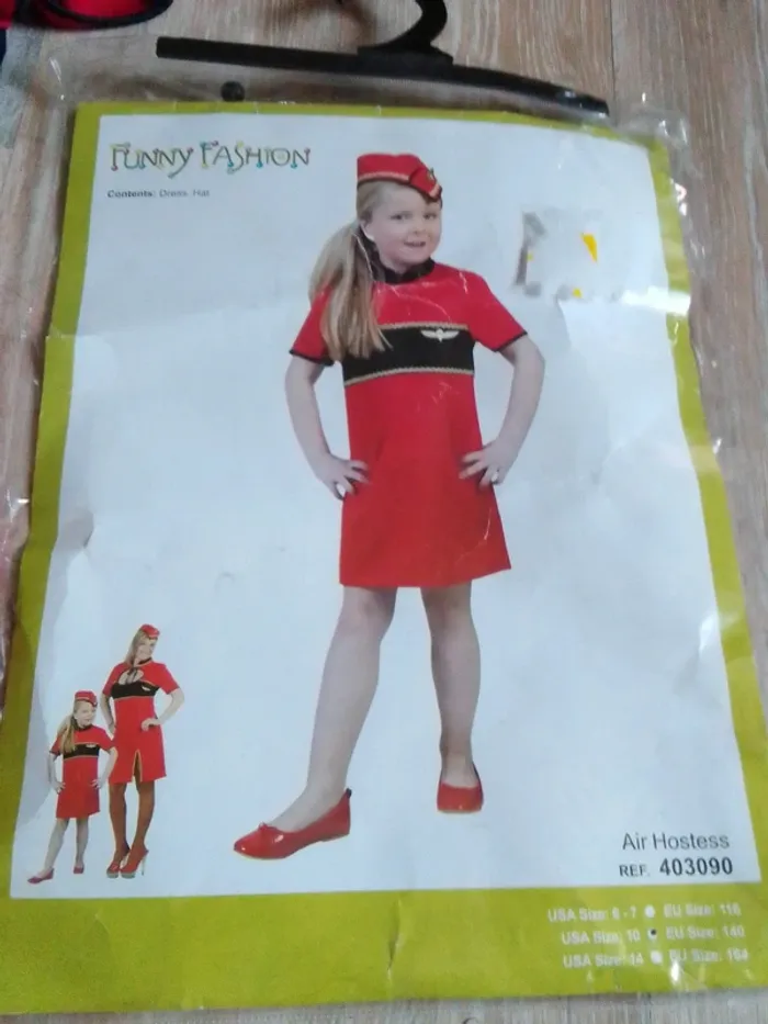 Déguisement costume fille hôtesse de l air - photo numéro 5