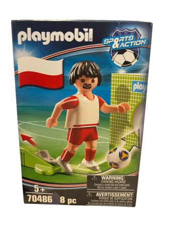 Playmobil Sports et Action 70486 joueur de football Polonais neuf