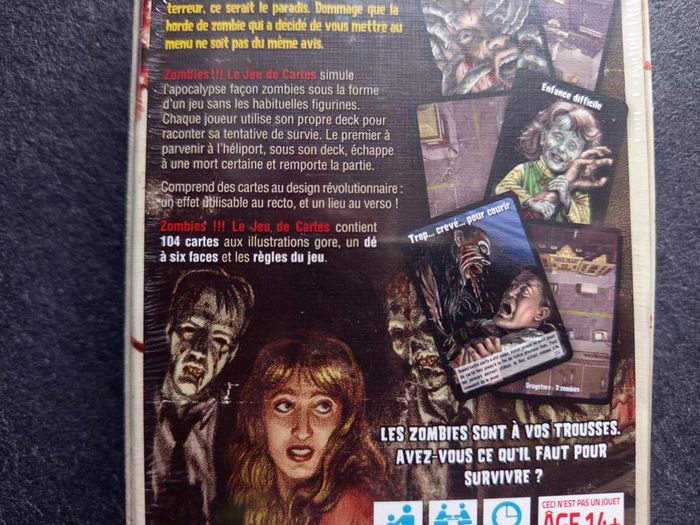 Jeu de cartes - Zombies !!! - Neuf sous blister - photo numéro 5