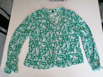 Chemise floral tropical vert 👕 Taille M