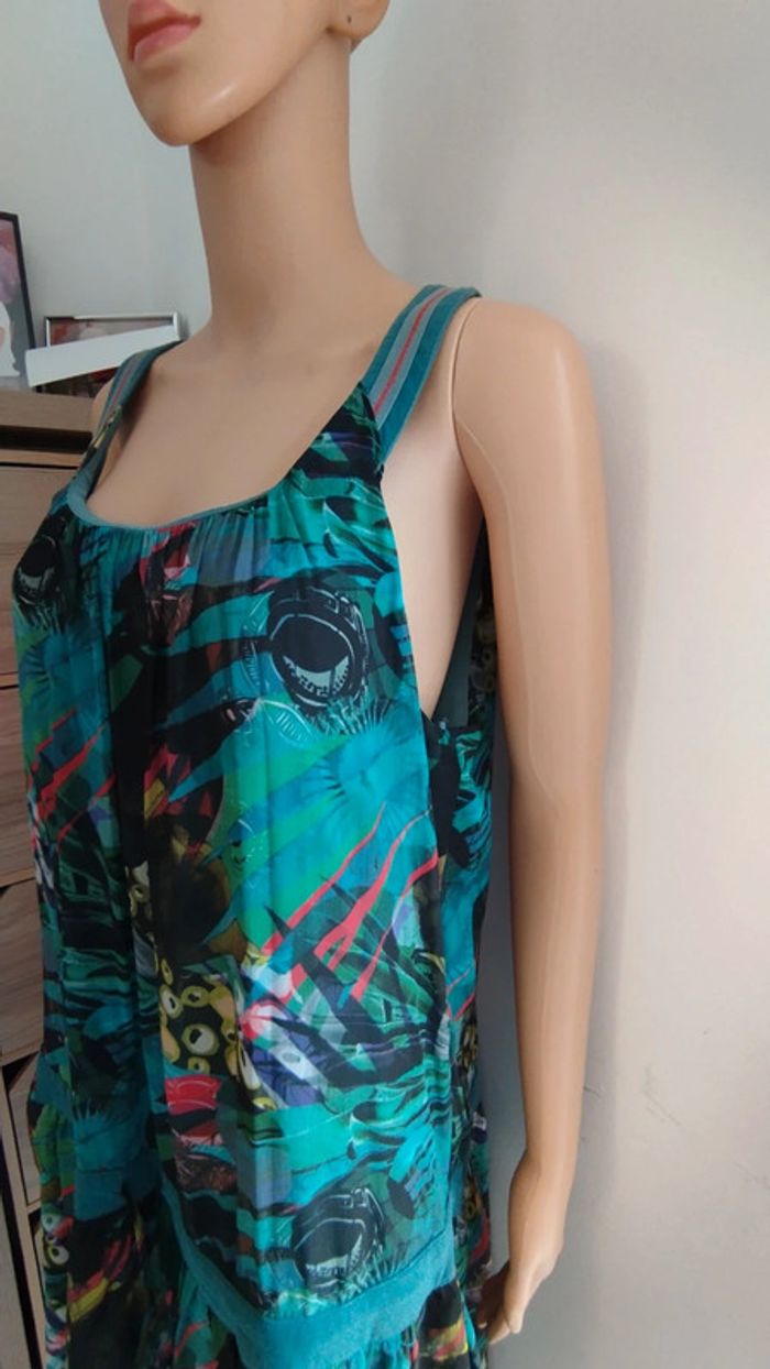 Robe verte avec motifs ixoo taille 46 femme - photo numéro 9