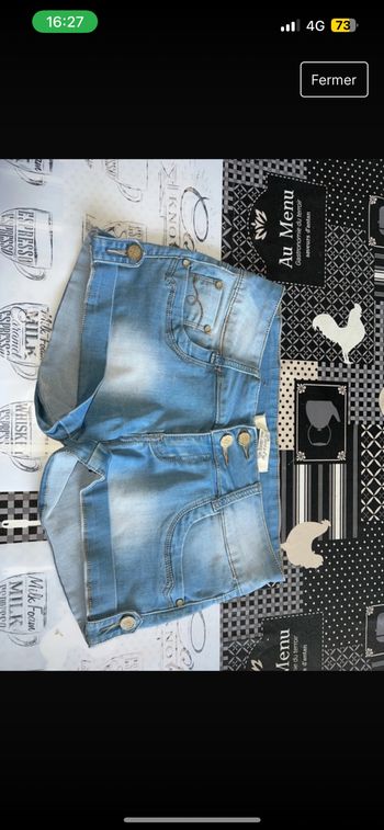 Short en jean