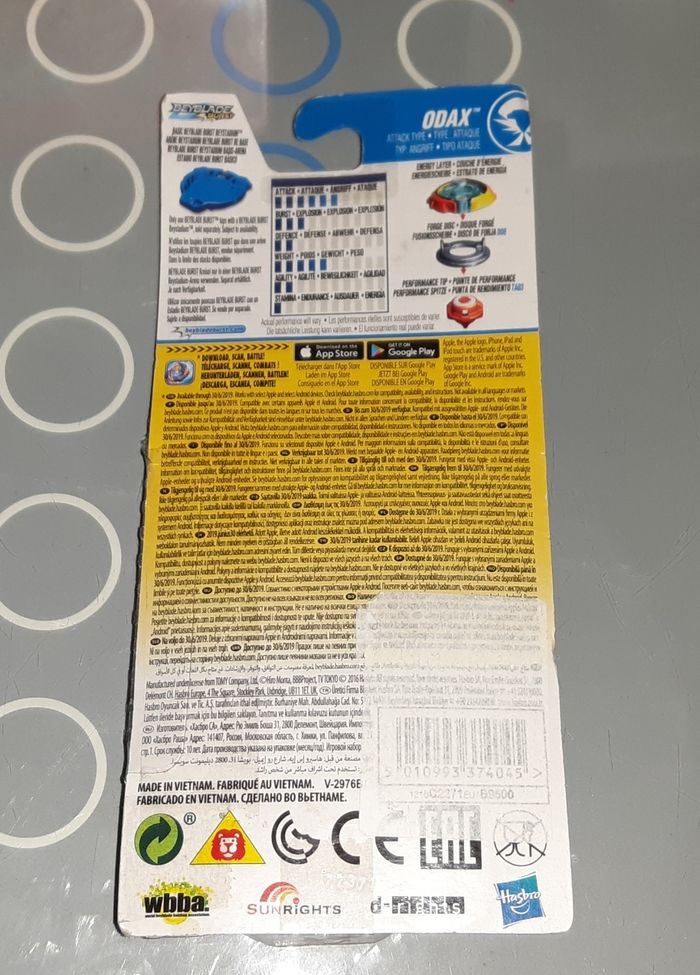 Toupie Beyblade burst Odax Hasbro - photo numéro 2