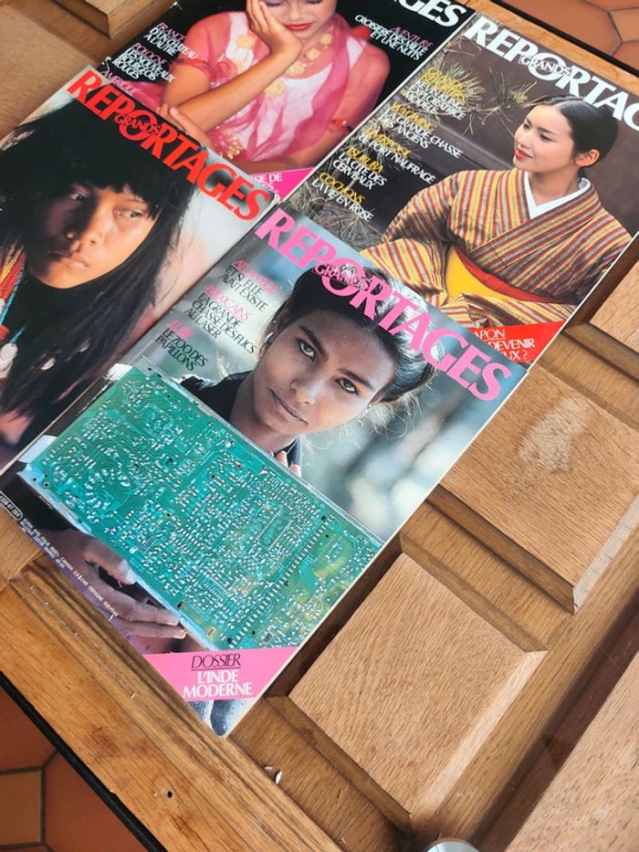 Lot de 4 magazines Vintage Grands Reportages 1985 - photo numéro 2