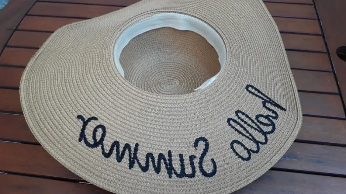 Chapeau d'été en paille - photo numéro 4