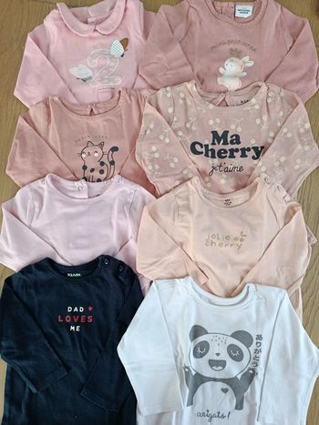 Lot t-shirts manches longues 
