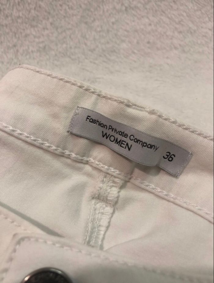 Jeans blanc femme - photo numéro 3