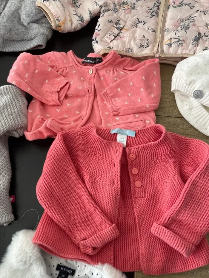 Lot de vestes gilets manteau bébé fille 3 mois - photo numéro 5