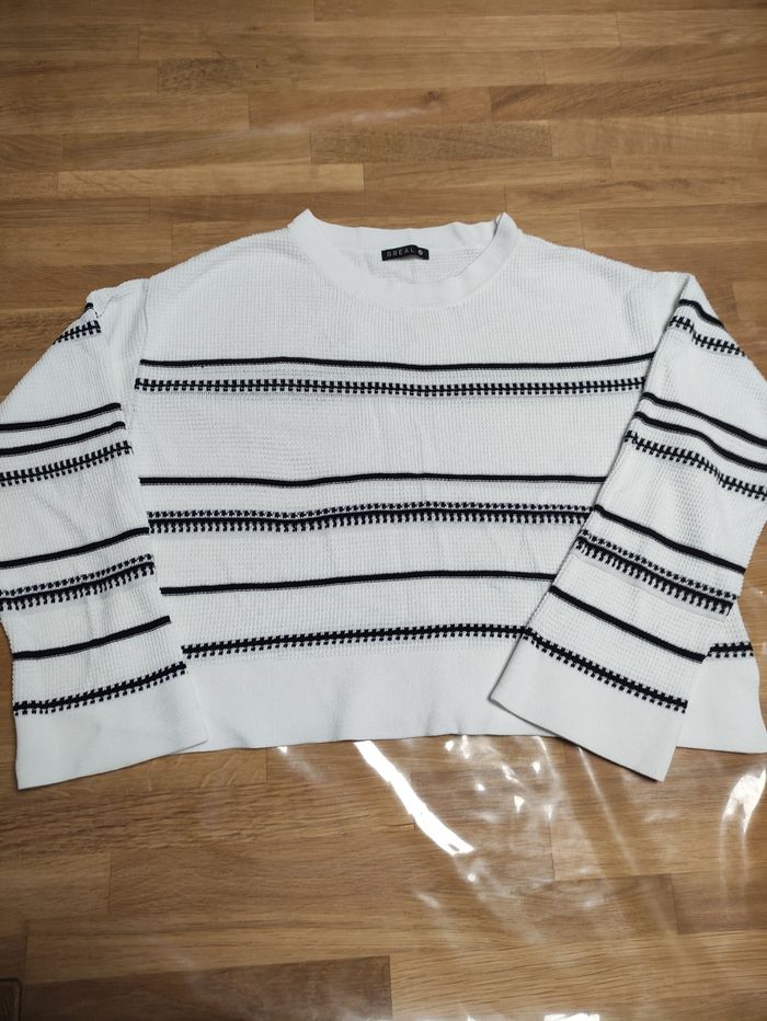 Pull court manches longues femme "Bréal"