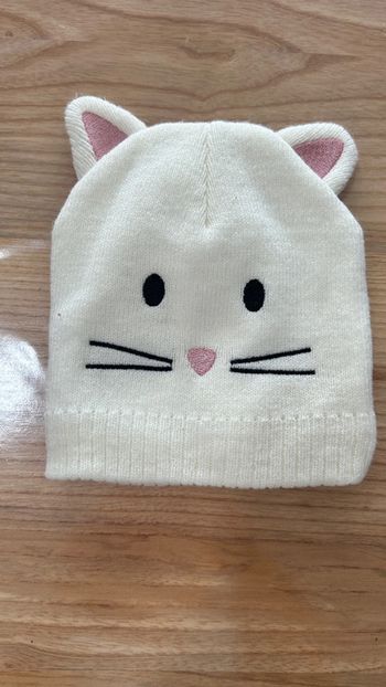 Bonnet chat 6/12 mois