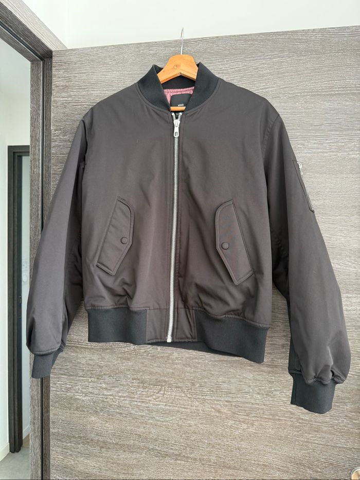Veste Bombers noire Mango Ts