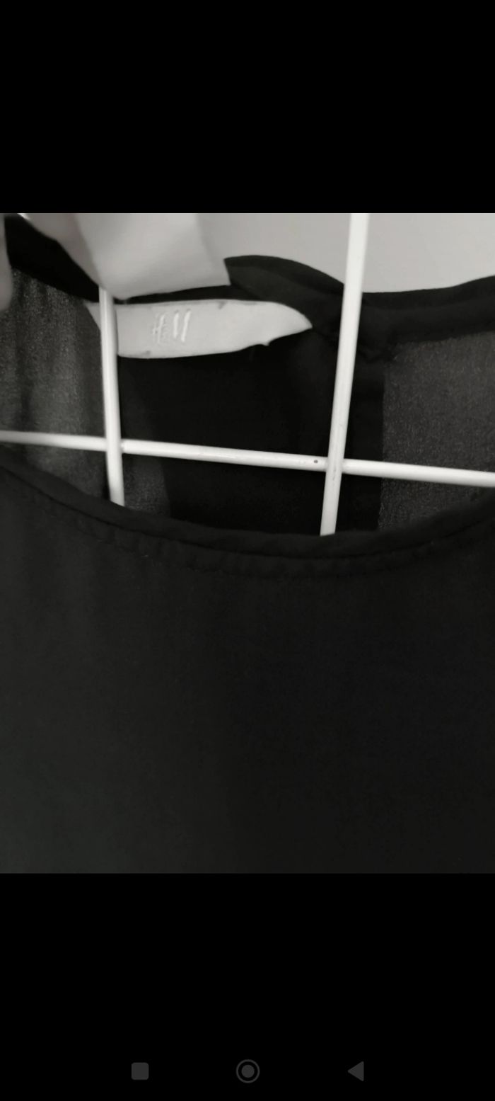 Blouse noire H&M taille 36 - photo numéro 3