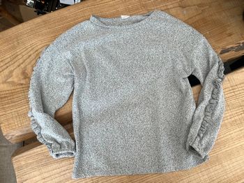 Pull Zara 12 ans 11-12 fille gris loose