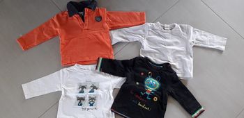Lot de 5 hauts manches longues 9 mois
