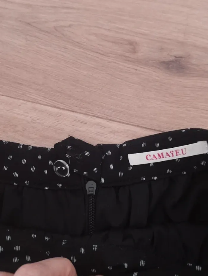 Petite jupe noire à motif camaïeu 36 - photo numéro 11