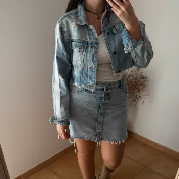 Veste en jean courte